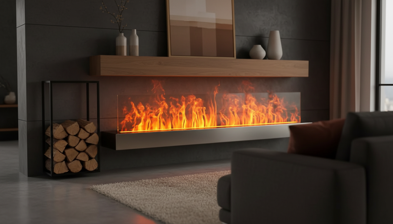 3D Water Vapor LED Fireplace: Smoke-Free Flame Ambiance