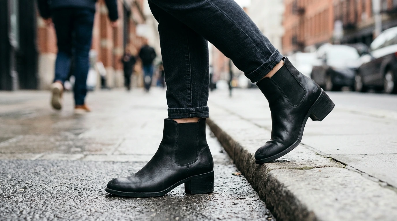 Best Heel Height for Everyday Plain Black Boots