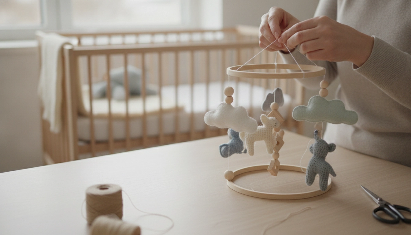 DIY Crib Mobile: Safe Materials, Balance & Install Tips