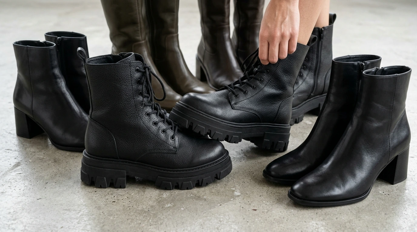Boot Trends Right Now: Lug Soles, Sleek Black & More